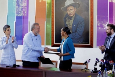 Cuba y Nicaragua firman acuerdo de cooperacin en turismo.
