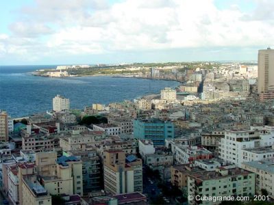 Vista del Malecon habanero