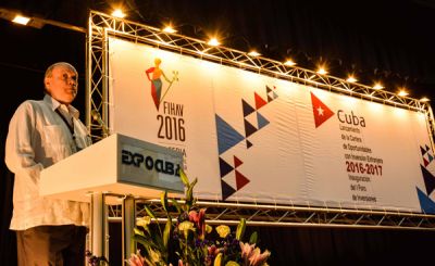 Expone Cuba nueva cartera de negocios en FIHAV 2016.